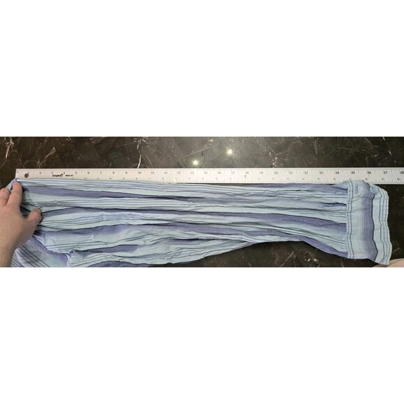 Mens No Boundaries Button Up Blue Striped Long Sleeve Dress Shirt 2XL XXL Top - Picture 16 of 16